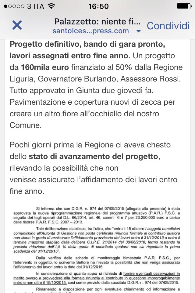 Da parole di <a href="/CavoIlaria/">Ilaria Cavo</a> ai fatti. Su #sport in #Liguria il centrodestra definanzia. <a href="/santolceseinfo/">SantolceseInfo</a> <a href="/1canalesport/">PrimocanaleSPORT</a>
