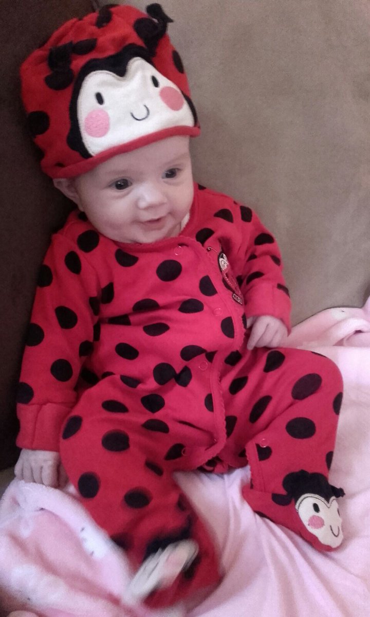 sorchak's tweet photo. My little ladybirds 1st Halloween 🎃 https://t.co/OEHjilFJxO