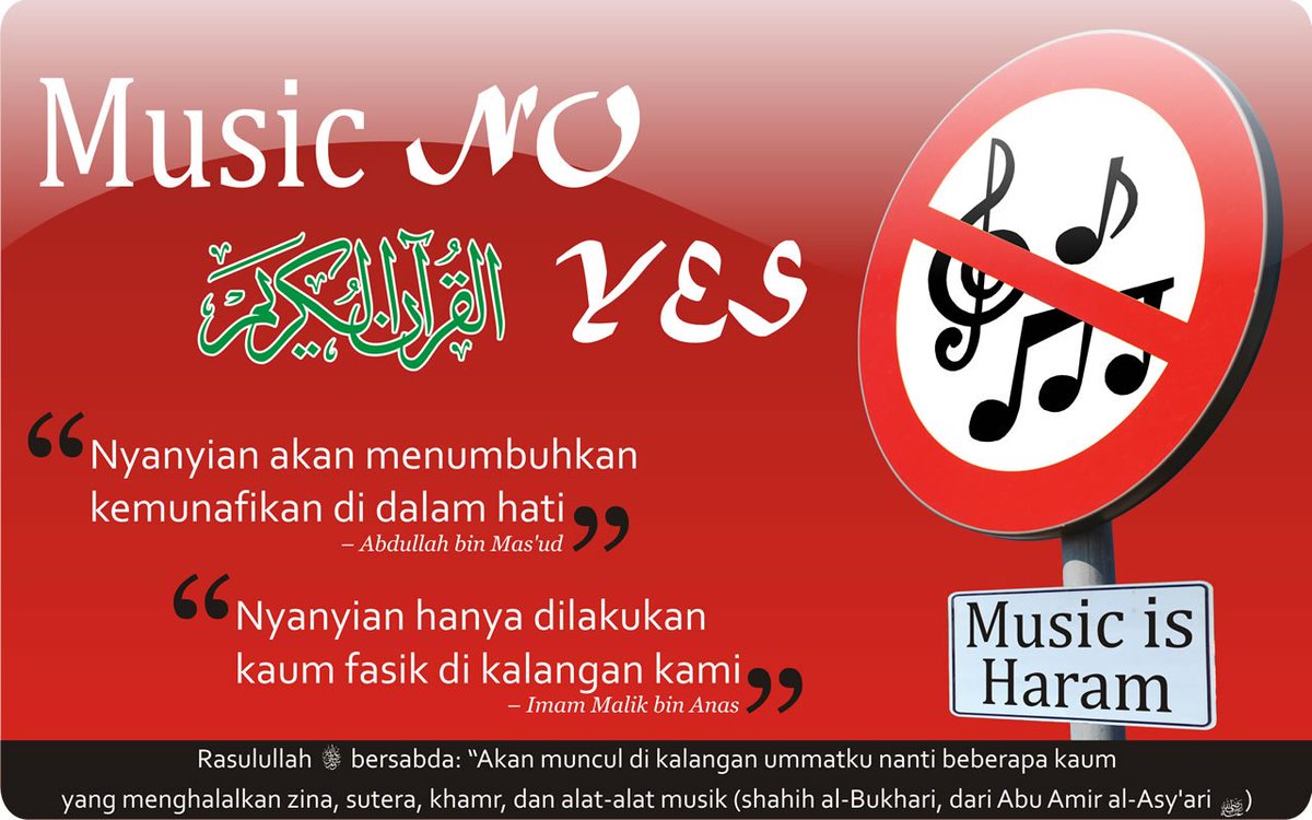 Muslima_hijab's tweet photo. Jauhi music dan nyanyian 
hati2 dengan lirik2nya yang banyak mengajarkan mengumbar syahwat, ikhtilat, dan khalwat https://t.co/b2sNMPJoSd