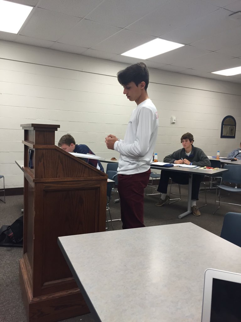 JP Mazur does his first cross.