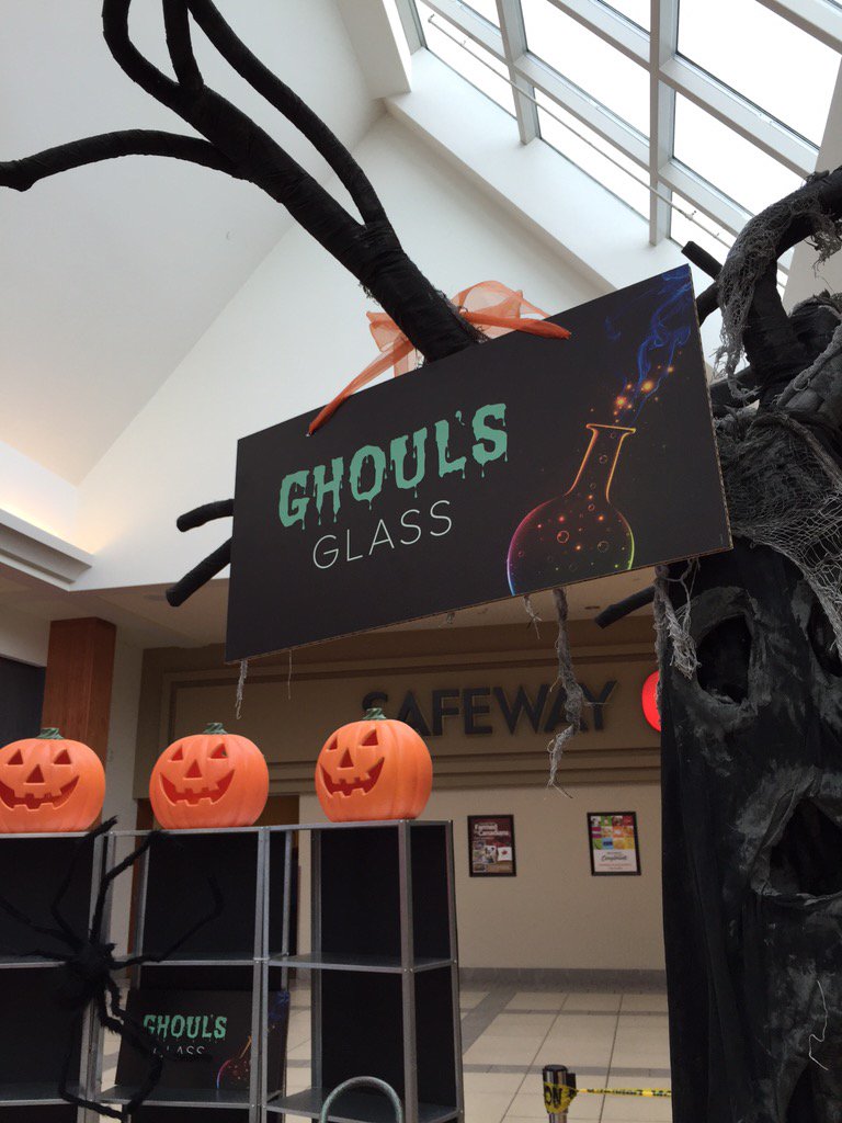 UC_Chem's tweet photo. Come visit us at Ghoul's Glass from 11-3! @CFMarketMall #UCalgaryspookyscience https://t.co/uaxcv9PM0K