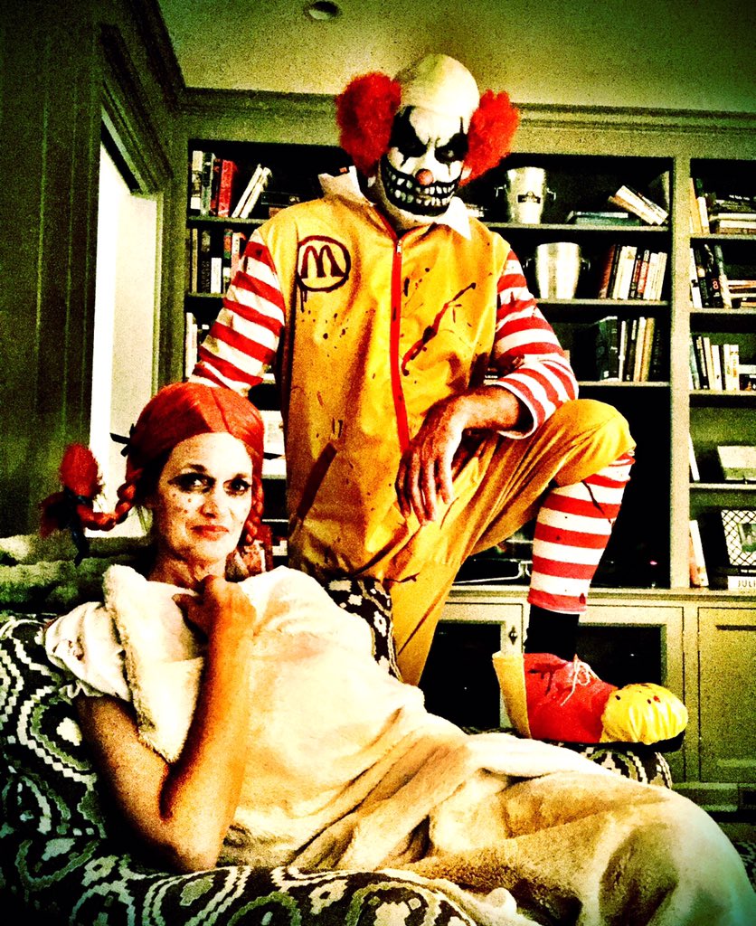southxnortheast's tweet photo. Happy Halloween!! #Wendy #Ronald #PerfectHosts #wouldyouliketostayfordinner #evencreepierinperson #bestbashever https://t.co/udkim044Pf