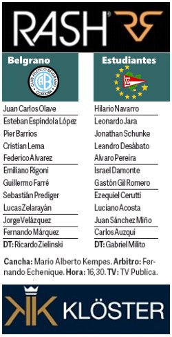 #Tuitequipo A las 16.30, en Córdoba, #Belgrano #EDLP Dirige Echenique <a href="/TV_Publica/">TVP</a> <a href="/RashJeans/">Rash</a> <a href="/klosterjeans/">Kloster Jeans</a>