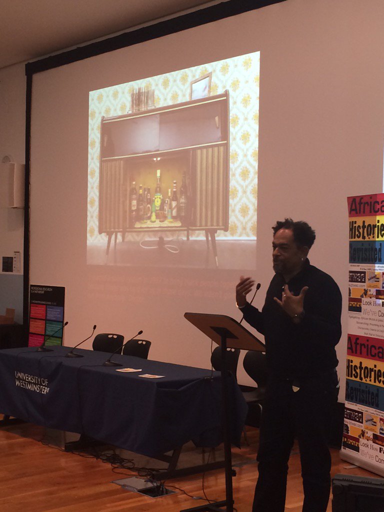 TheBMRU's tweet photo. Curator Michael McMillan presents on current Nottingham exhibition 'Rockers, Soulheads &amp; Lovers' #BMRUconference https://t.co/52IjBf1YZC