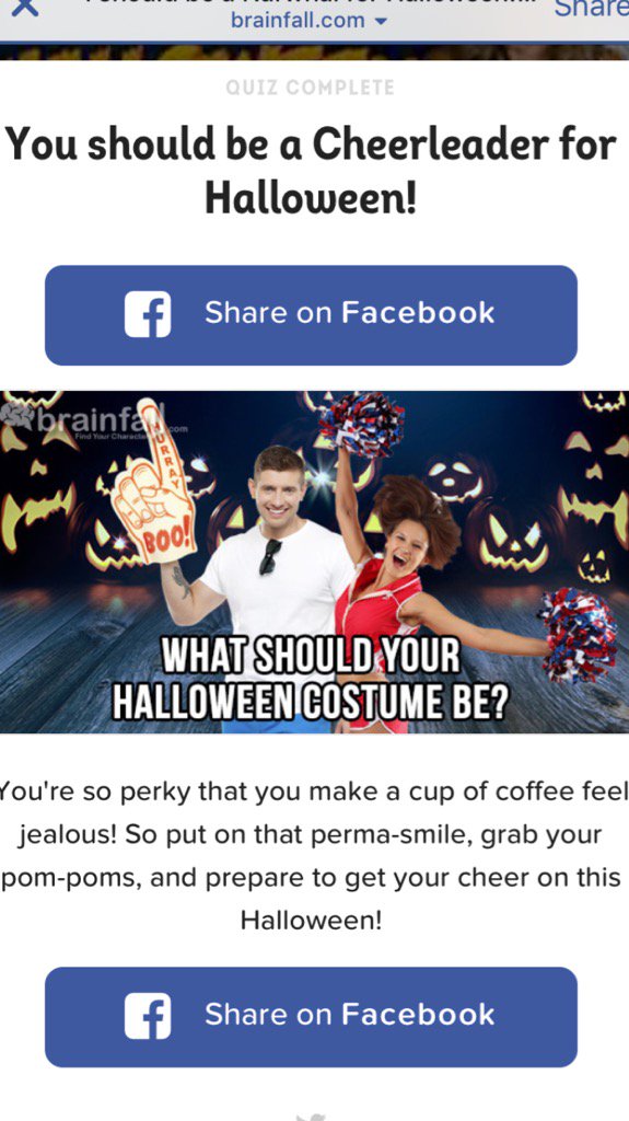 Michelove37's tweet image. Maybe next year.😀🎃 #Brainfall #Halloween