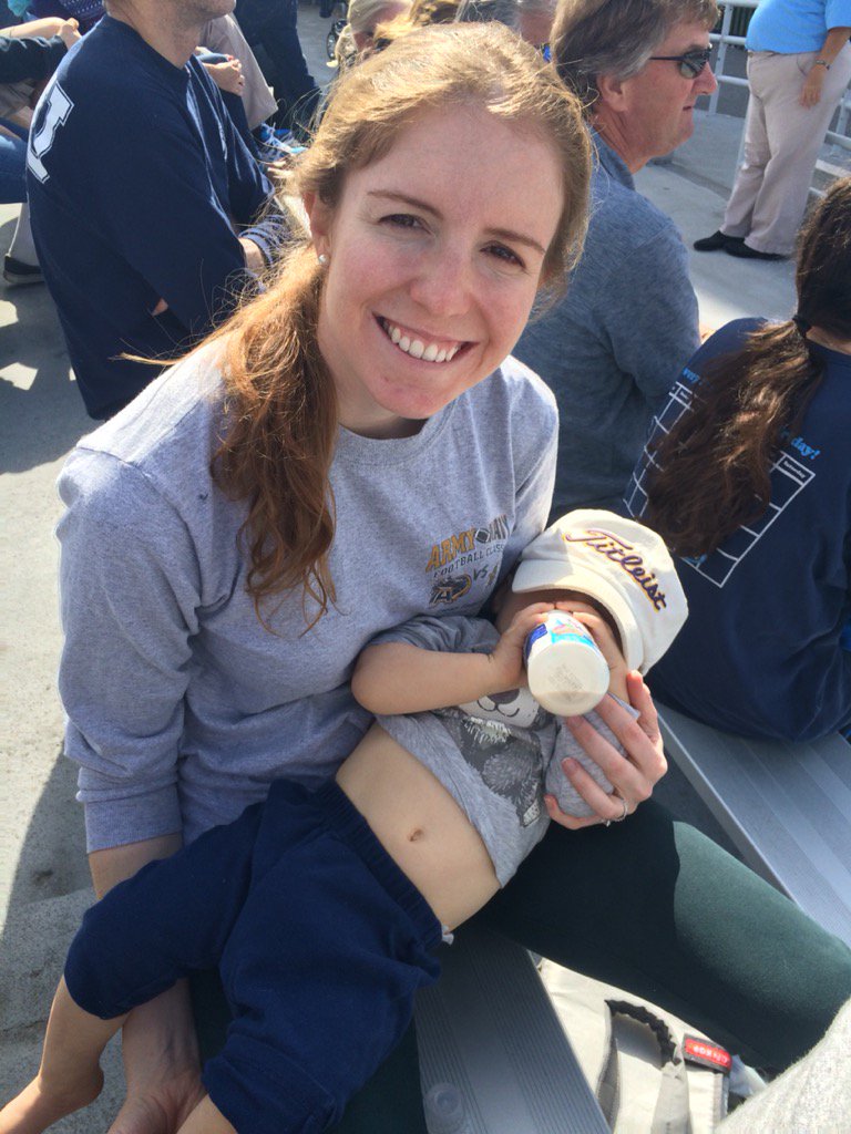 Someone's all tired out at their first football game. He's dreaming of an ODU win!! #ODUgameface