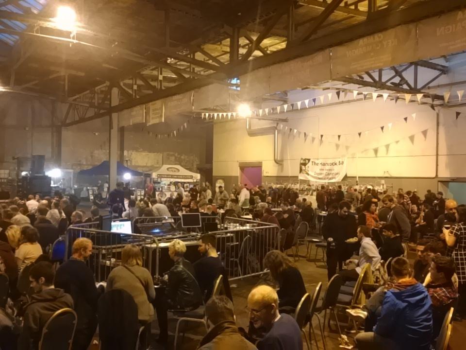 BrumBeerFest's tweet photo. Half time in the rugby final, but still plenty of ales and ciders to choose from at #BBCF15 https://t.co/LG2gjLlSdg