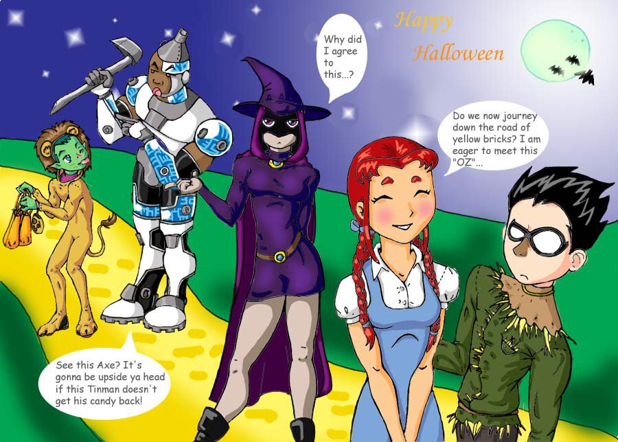 "FRIENDS! HAVE THE HAPPY HALLOWEEN!"