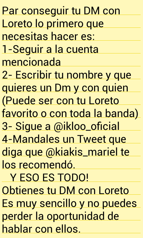 LoreversCd's tweet photo. Atención! 📣🚨#Lorevers 
¡Te regalamos DM!
¡Sigue leyendo y enterate como! https://t.co/VTdiJdrmry