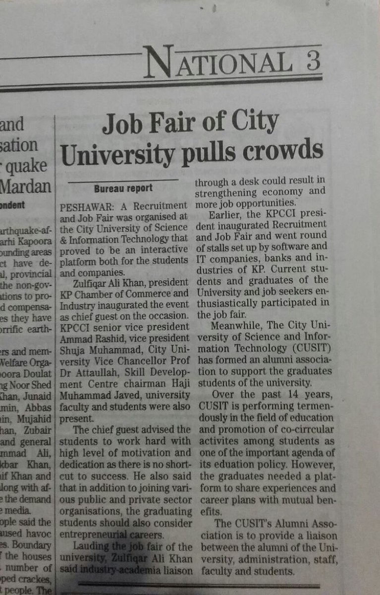 airblueairline's tweet photo. #airblue actively participated in the #JobFair event of renowned university of  #CUSIT @thenews_intl @ETPeshawar https://t.co/KZRcsaCb2d