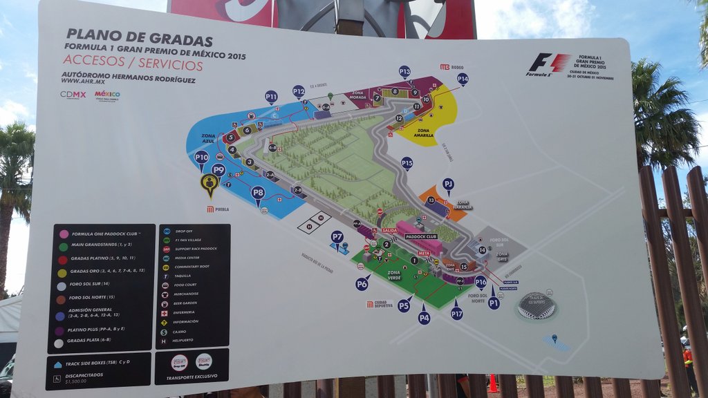 DONDEIRweb's tweet photo. Recuerda ubicar bien la zona de tus boletos si vienes al #GPMexico. Hay transporte Gratis a los alrededores. #F1MX https://t.co/kkHcs5vIgG