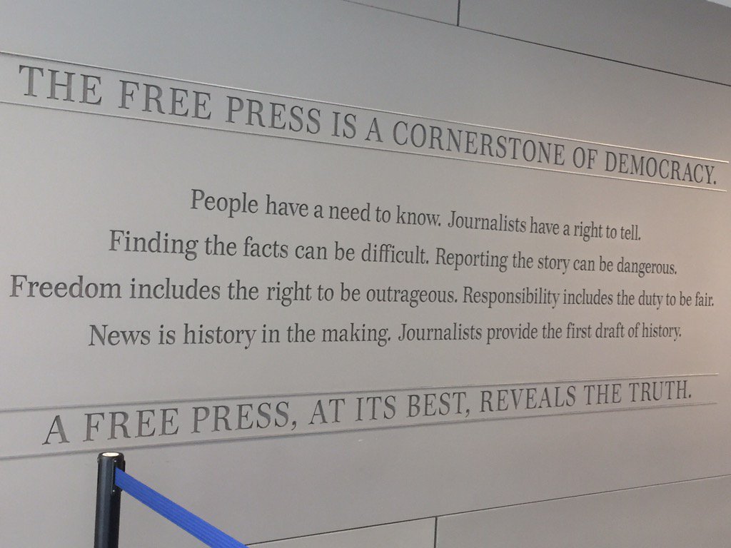 HeckPrivacy's tweet photo. Great day to learn about #FirstAmendmentLaw, news, and media history at the Newseum in Washington DC @FICMediaLaw https://t.co/6G3By5wol6