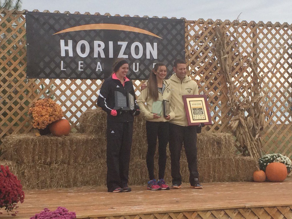 HorizonLeague's tweet photo. #HLXC | Women's FOY @GoldenGrizzlies Rachel Levy; COY @GoldenGrizzlies Paul Rice &amp; AOY @MKEPanthers Leah Holmes. https://t.co/GY6hfRsxVn