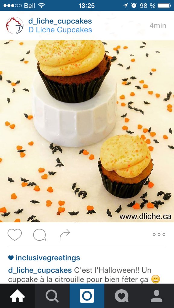 DLiche_Cupcakes's tweet photo. Cupcakes ร la citrouille!!!! Il faut bien fรชter รงa!! ๐ป๐ฝ๐๐ #Halloween #cupcakes #dliche #stDenis https://t.co/2bfiJySGBI