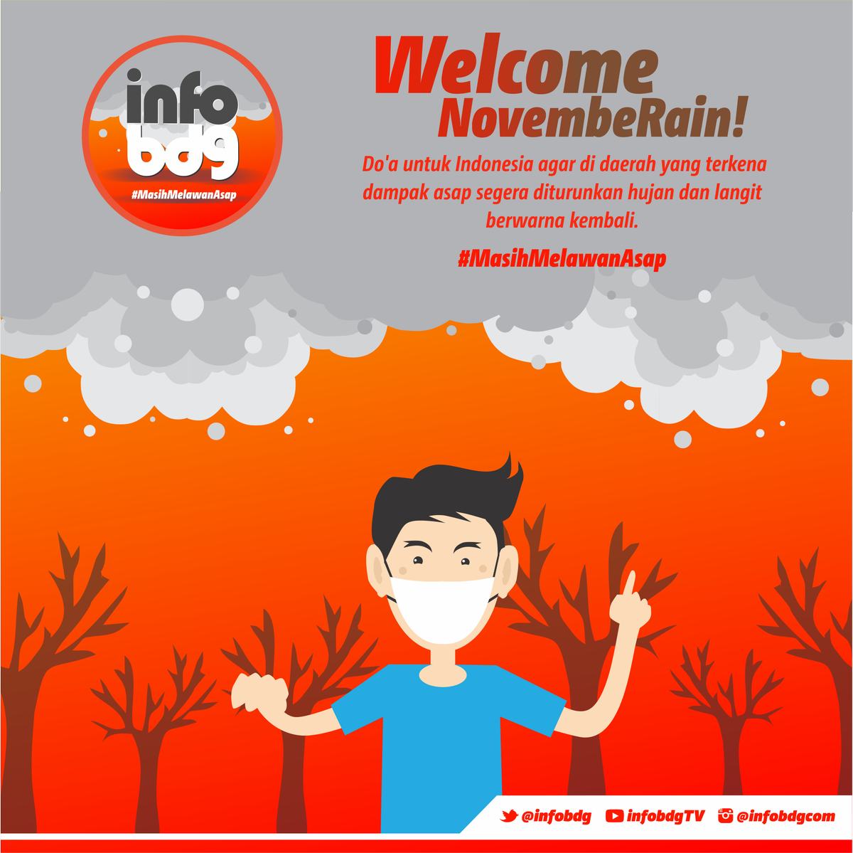 Welcoming November! Semoga Daerah Yang Terkena Musibah Kabut Asap Cepat Hilang &amp; Kembali Normal #MasihMelawanAsap