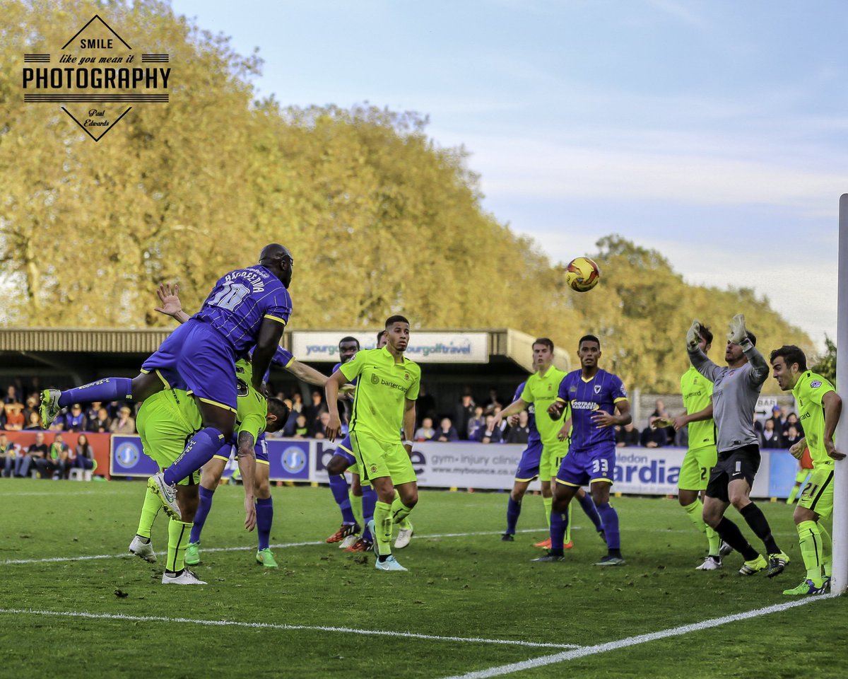pedwards72's tweet photo. Couldn't see what was wrong with this goal ;) @daRealAkinfenwa #dons #afcwimbledon https://t.co/rg6uMTLkcI