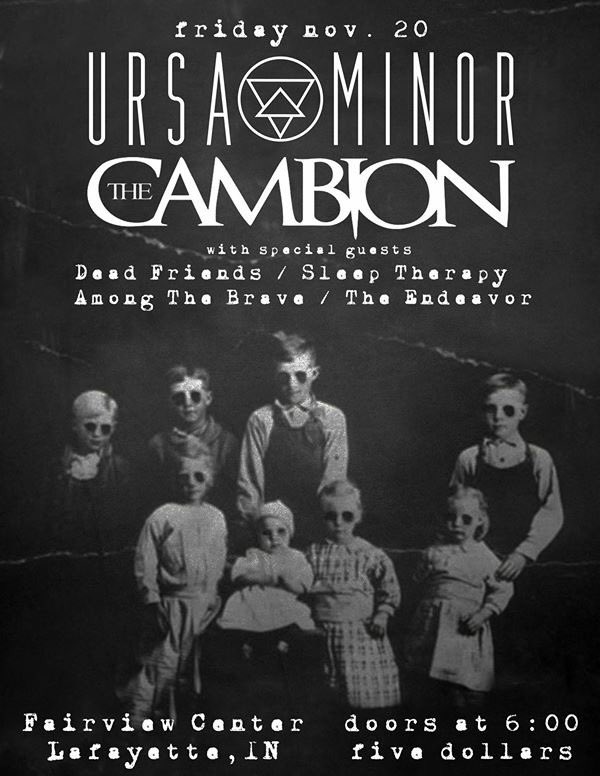 Among_the_Brave's tweet photo. Fun night with @UrsaMinorBand @TheCambion @_sleeptherapy @DEADFRIENDSoh and @TheEndeavorBand be there! https://t.co/KOCFoCSen3