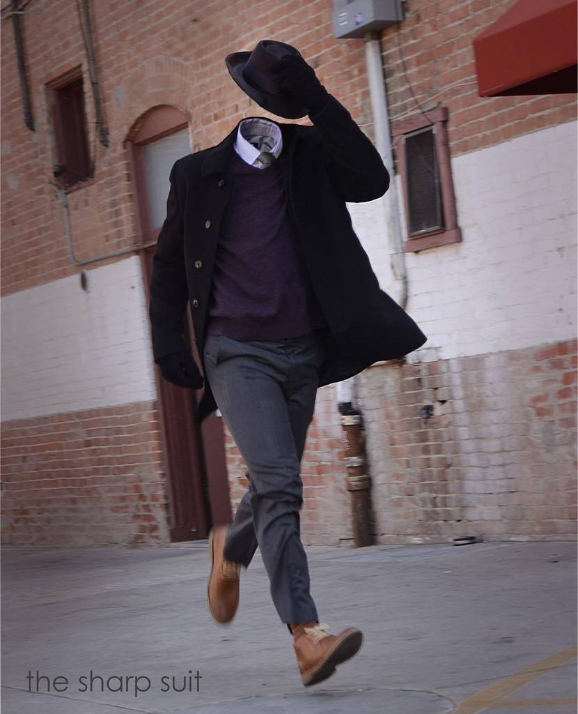 TheSharpSuit's tweet photo. Happy Halloween! 👻 We're throwing back to last year's Universal movie monster shoot. The Invisible Man is looking d… https://t.co/APtSf3CXH0