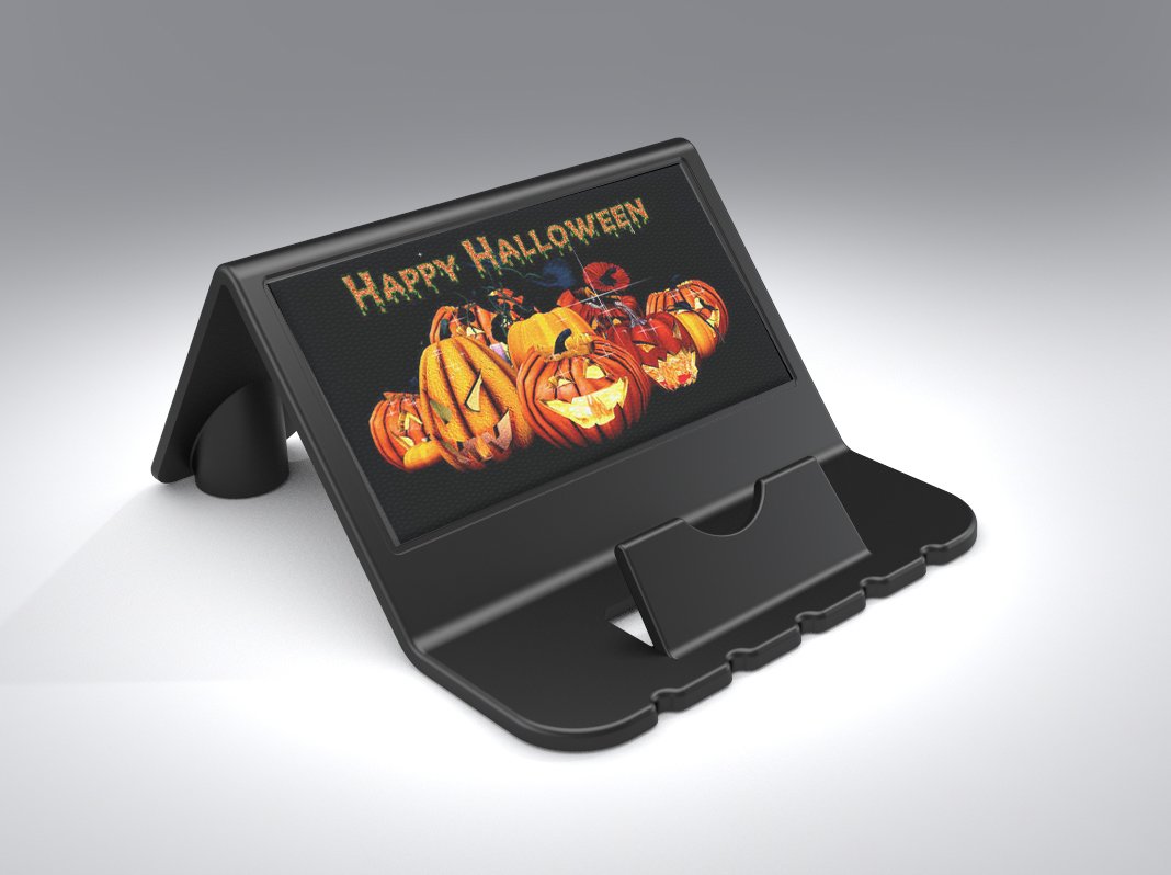 FoneStand's tweet image. Happy Halloween from @FoneStand. You can put just about anything on this cool stand. fonestand.com/promotional-fo…