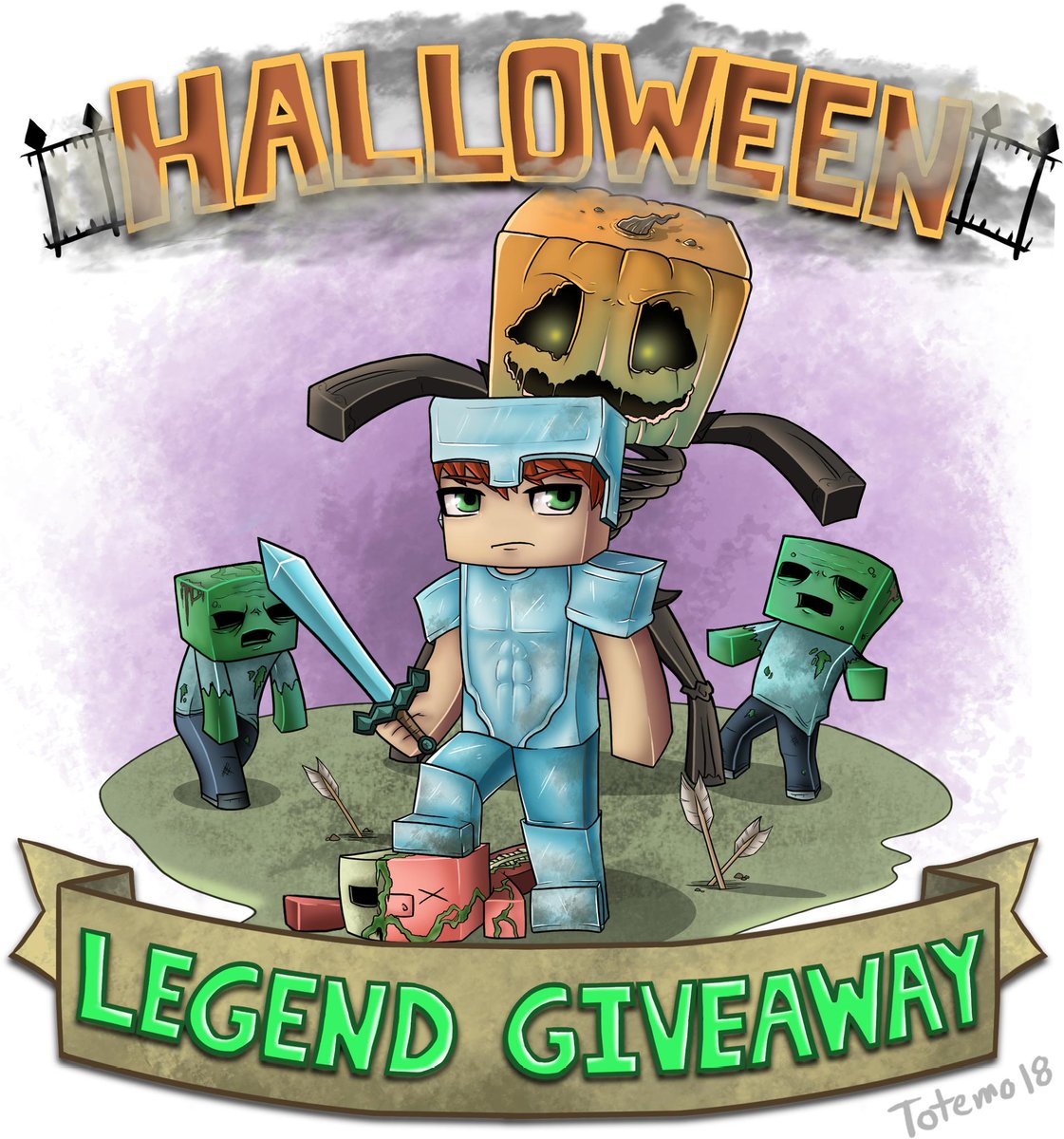 Halloween's Legend Giveaway! Follow, RT and reply to enter! 
Happy Halloween and Good luck! 
Ends tomorrow midnight!
