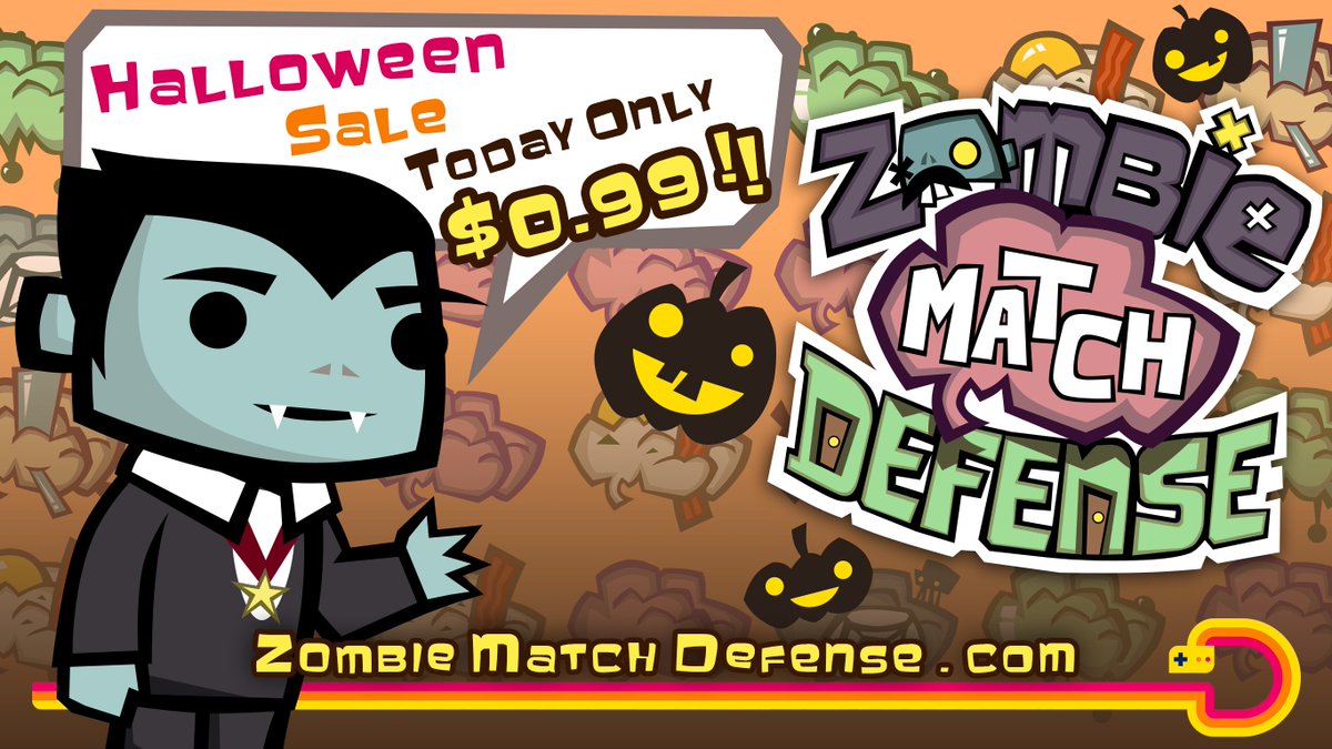 Happy Halloween everybody! 

We're having a FLASH SALE! 

ZOMBIE MATCH DEFENSE is 50% off!

itunes.apple.com/us/app/zombie-…