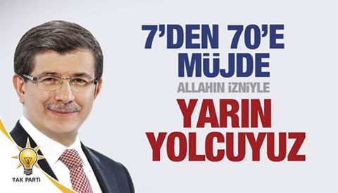 7 den 70 e kadar herkese müjde. Yarın yolcular...