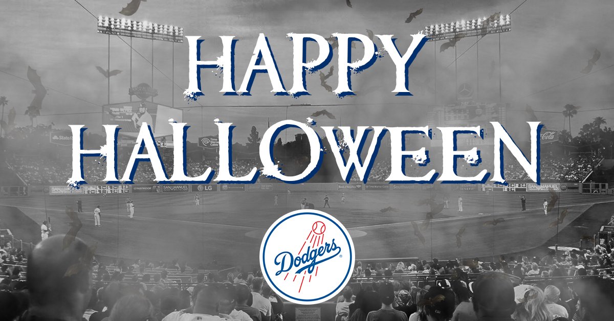 Happy Halloween from the Los Angeles Dodgers! Los Angeles Dodgers