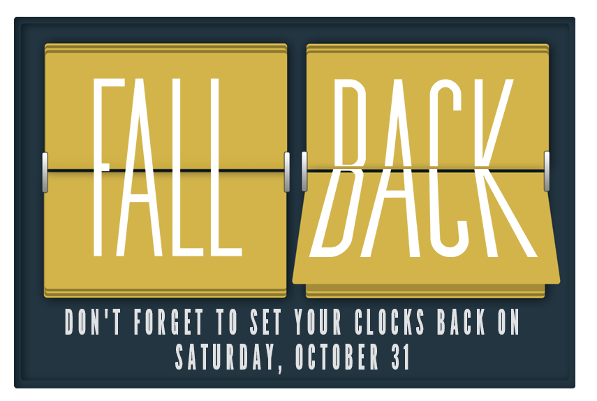 templeruston's tweet photo. We get an extra hour of sleep tonight! Don't forget to set your clocks back as daylight savings ends Sunday morning. https://t.co/blvVFLgTmt