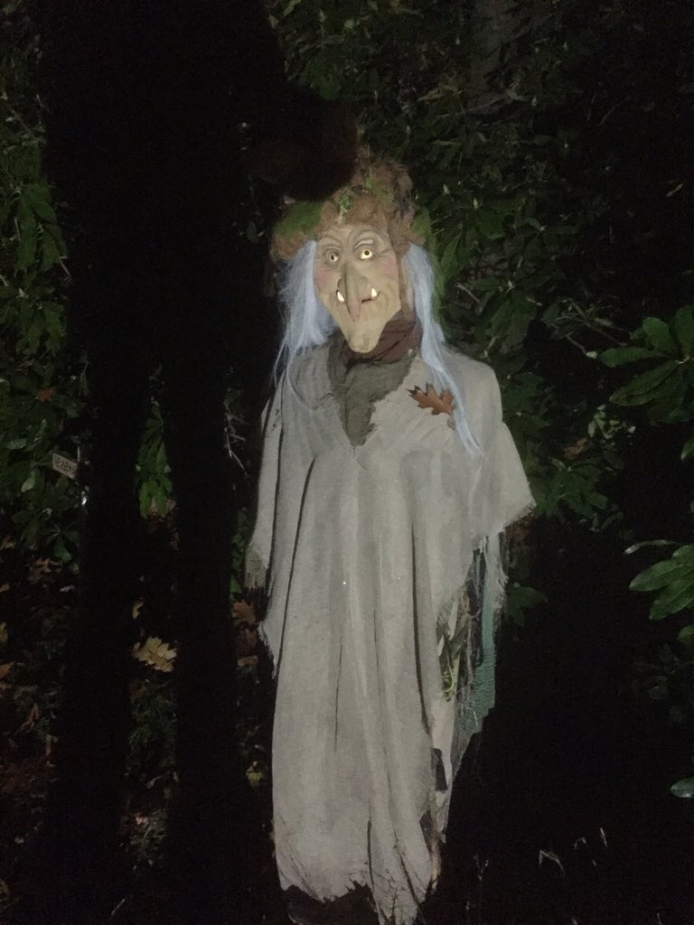 Lekker gegriezeld met zoons in het Arboretum <a href="/PoortBulten/">Poort Bulten</a> in DeLutte tijdens Halloween.