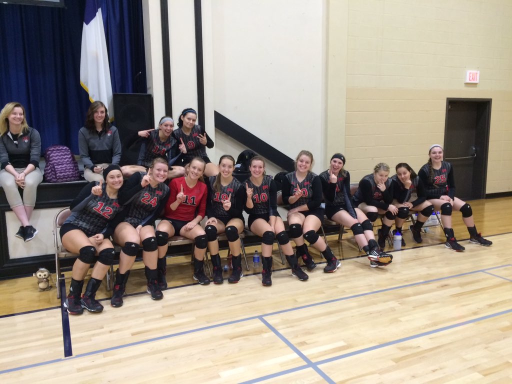 GoKnightsATH's tweet photo. KCU Lady Knights, NCCAA-II Mideast Region Champs, headed to Nationals, waiting for their banner! https://t.co/vUxwB6vh5U
