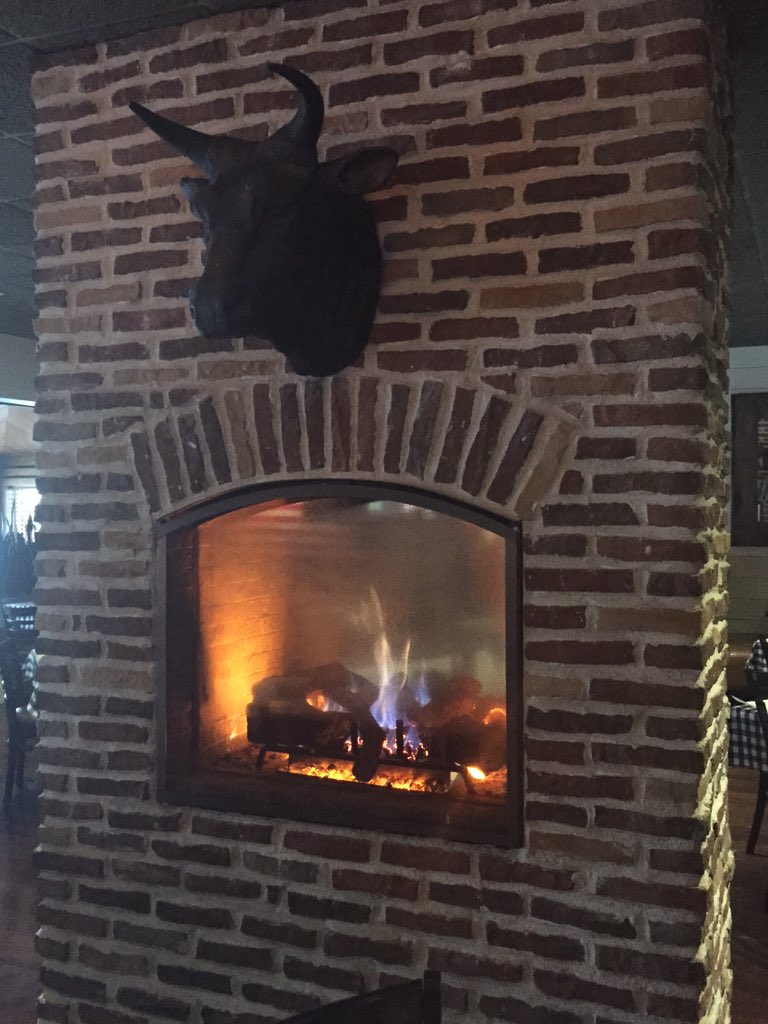 Stop in and warm up by the fire after the trick or treating madness! Our special beef stroganoff is waiting... #cozy