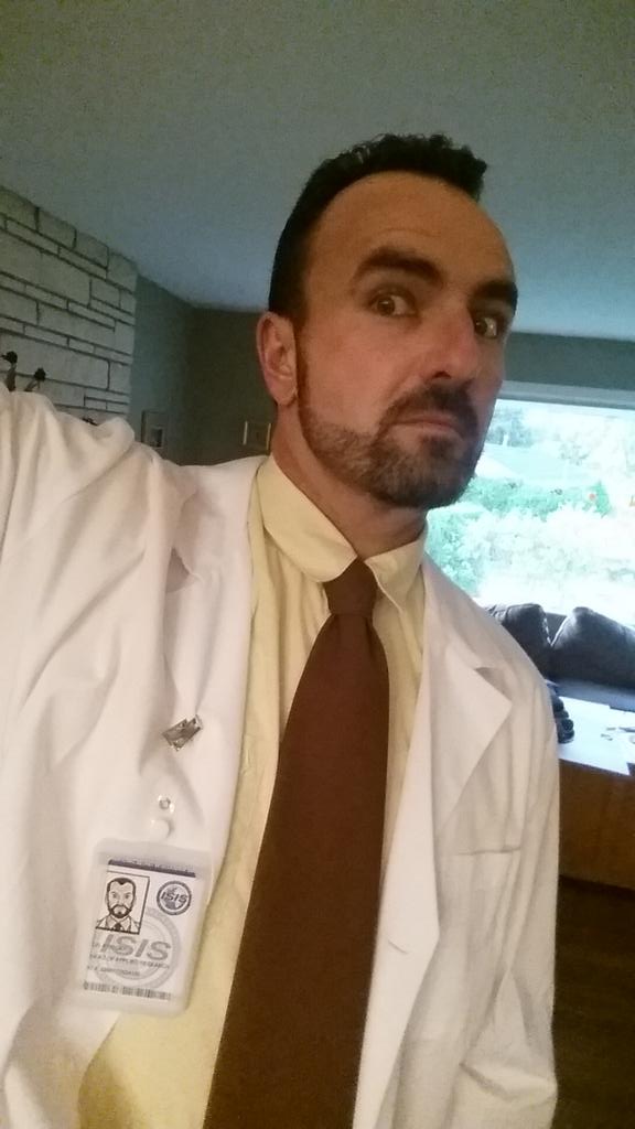 RoadDogMedia's tweet photo. Dr Krieger for Halloween #archer https://t.co/HbjlwZhYEC