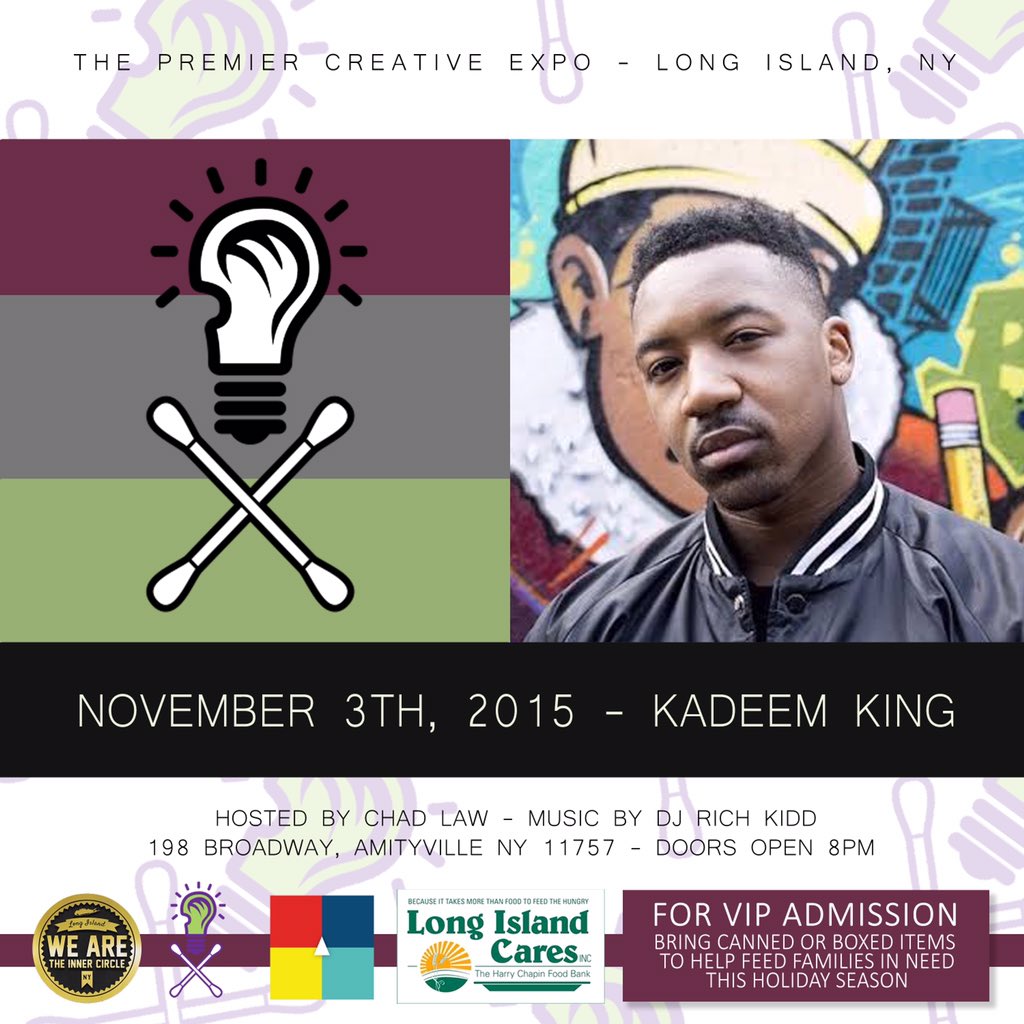 KadeemKing_'s tweet photo. Tuesday I'm invading Long Island.. And I'm bringing some guest with me https://t.co/8Mgy9k0G66