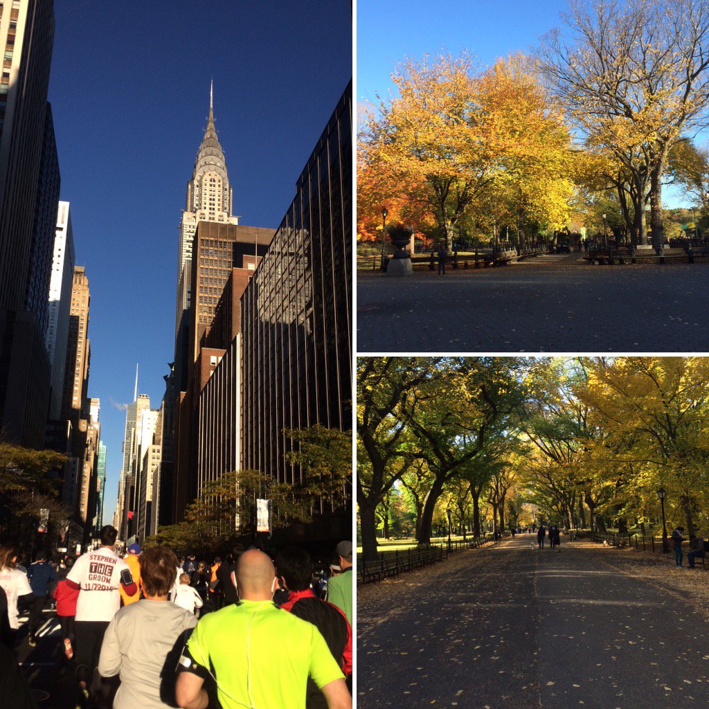 Love NYC in the fall, especially #TCSNYCMarathon weekend! #DashtotheFinish