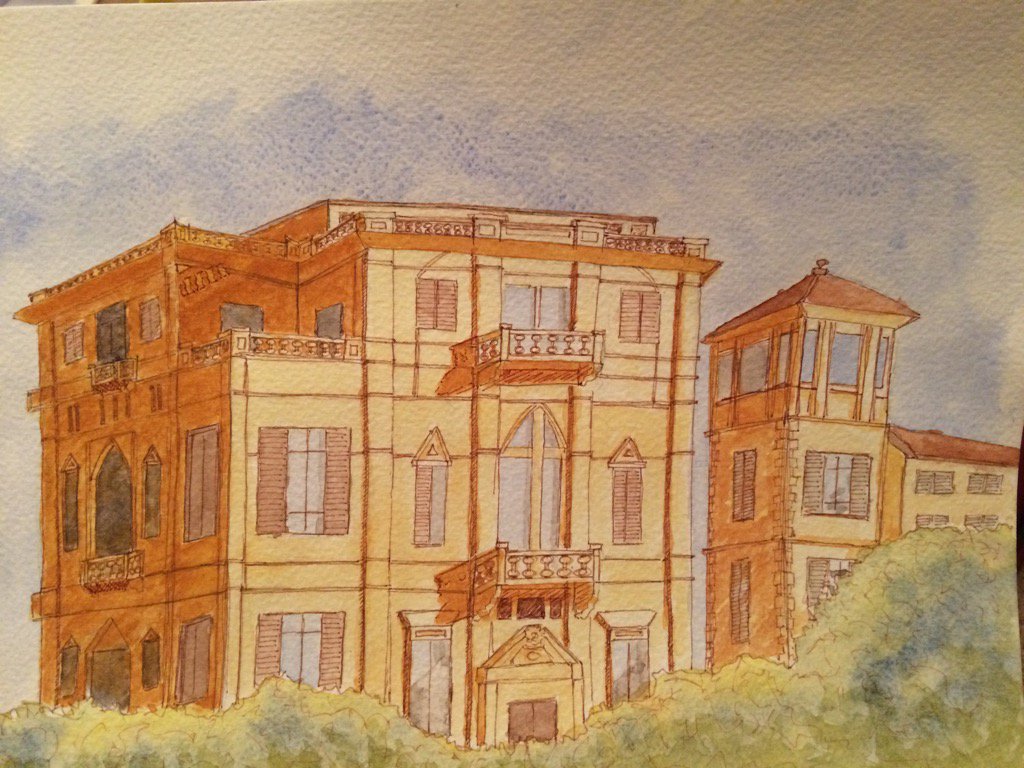 similismash's tweet photo. Sunnier days #watercolours &amp; Ink#italy https://t.co/BPRrb4ZnXq
