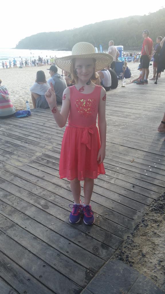 My sister supporting me at #NoosaTri #cervelonoosa