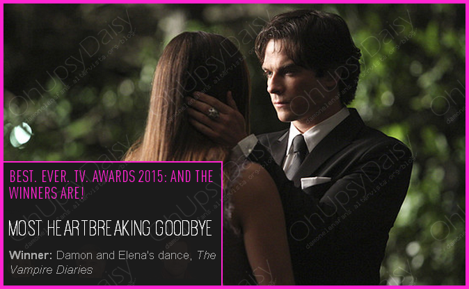 DE_WallOfFame's tweet photo. Delena's #GoldenRemote 2015 for "Most Heartbreaking Goodbye".
Our 4th Physical Award: https://t.co/57DjpodbEu ♥ https://t.co/qPN8mFnVAQ