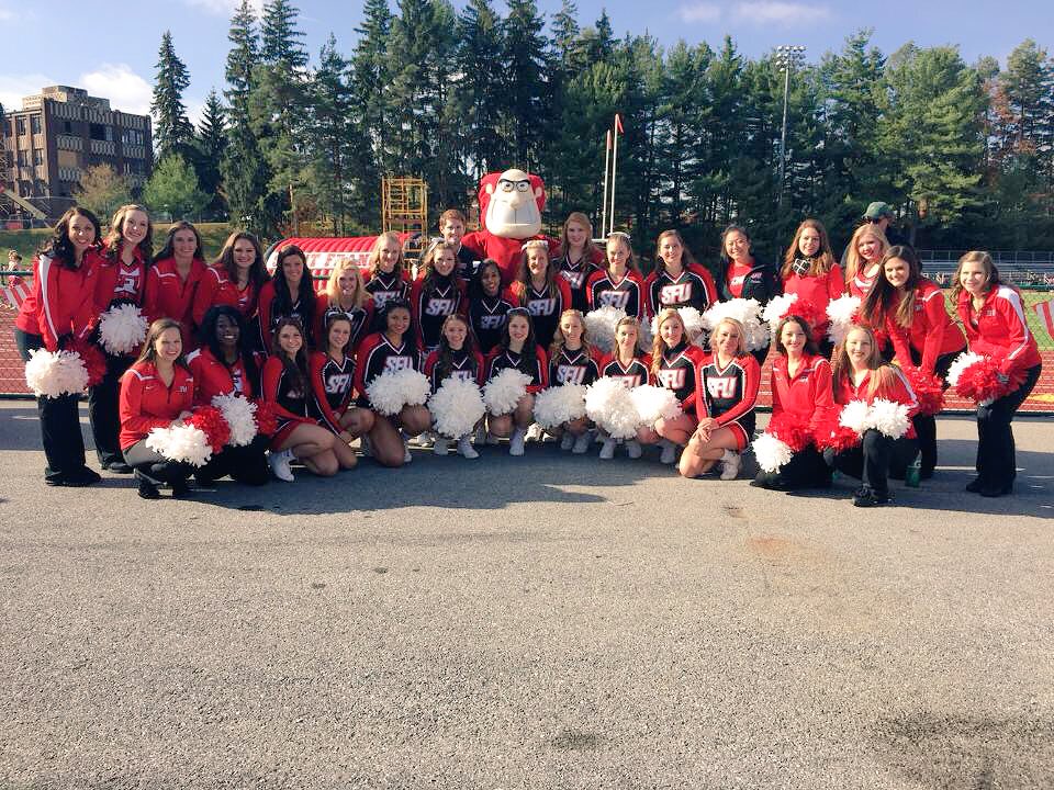 Saint Francis Cheerleading tweet media