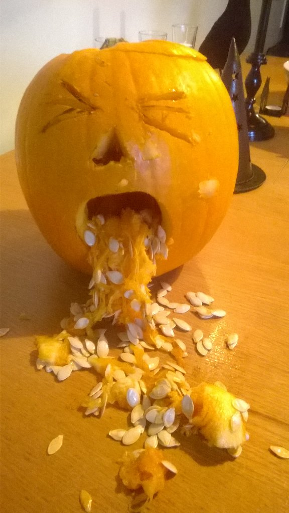 cherelambert's tweet image. My amazingly good pumpkin 🎃