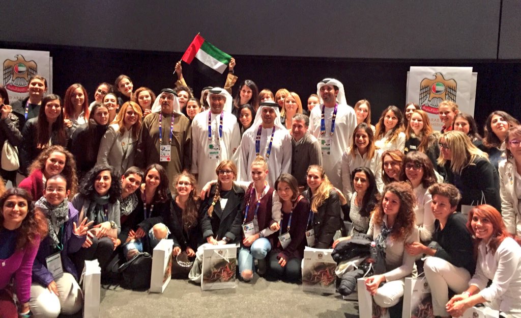 EXPO_2015UAE's tweet photo. #OrgoglioExpo #emiratiarabi #uaepavilion #Thanks _Milan #thankyouexpo2015 https://t.co/l7tIOMrPz5