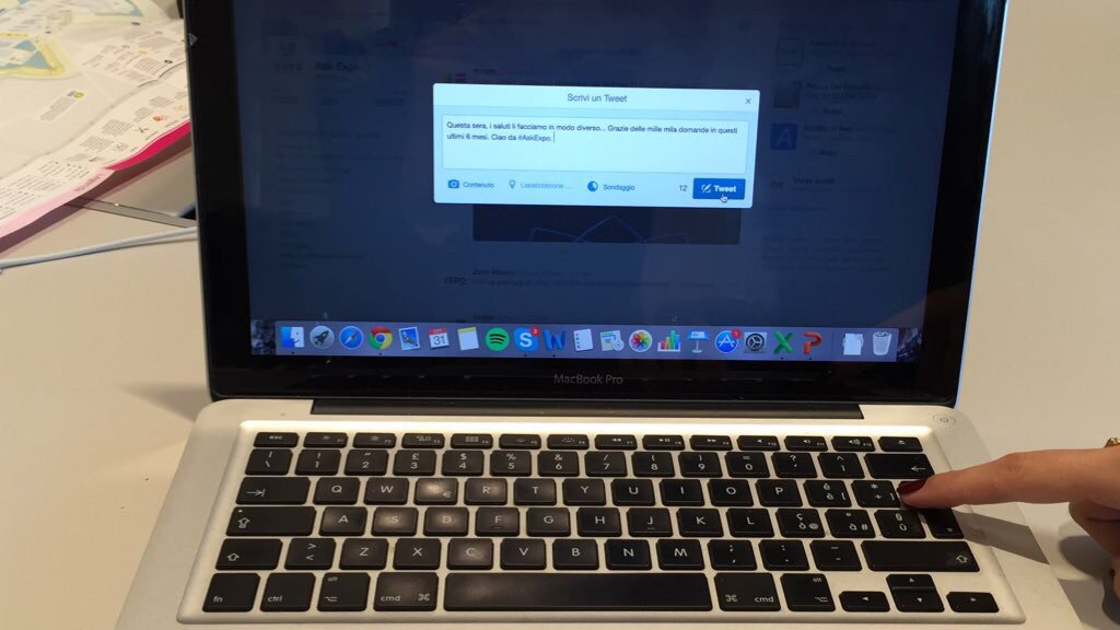 E' arrivato il momento di prepararmi agli ultimi saluti da #AskExpo 😢. Thank you all! Cheers from Elisabetta ✌