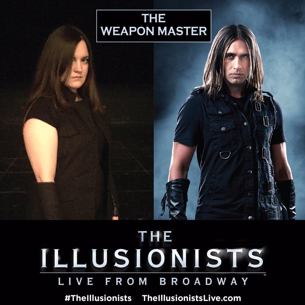 Illusionists7's tweet photo. Grab your trusty cross bow, dress in all black & practice your smoldering stare. #TheWeaponMaster @BenBlaque https://t.co/n1dNcW2GN9