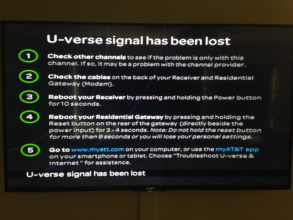 DanoIza's tweet photo. Seriously @Uverse This is not acceptable. Quit coming up with excuses and fix it or I'll go to @DIRECTV #uversefail https://t.co/jZnc7YTYg0