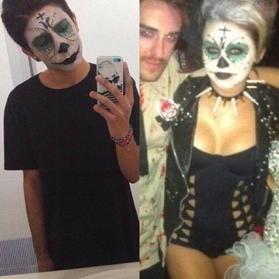 iSparflyDestiny's tweet photo. This is my makeup of Miley's hallowen of 2011 @mileycyrus #mileyfuckinween https://t.co/PDberEG7ul