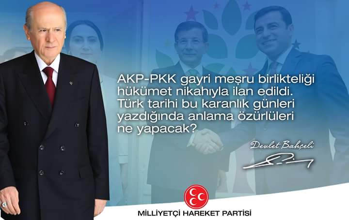 #KararımMHPÇünkü 
AKP-PKK Gayri Meşru Birlikteliği Hükümet NikahıylaİlanEdildi...
#KavliKararMHPİktidar