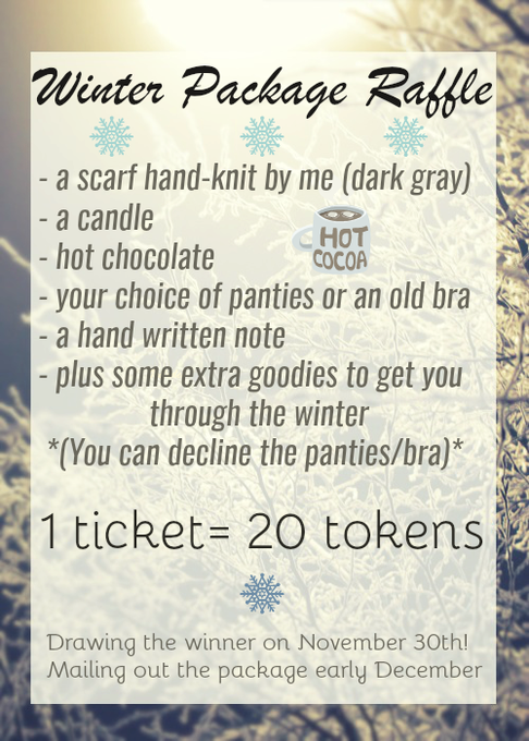 I haven't done a raffle for awhile so I'm pretty excited to do one for November! https://t.co/w3lf9C