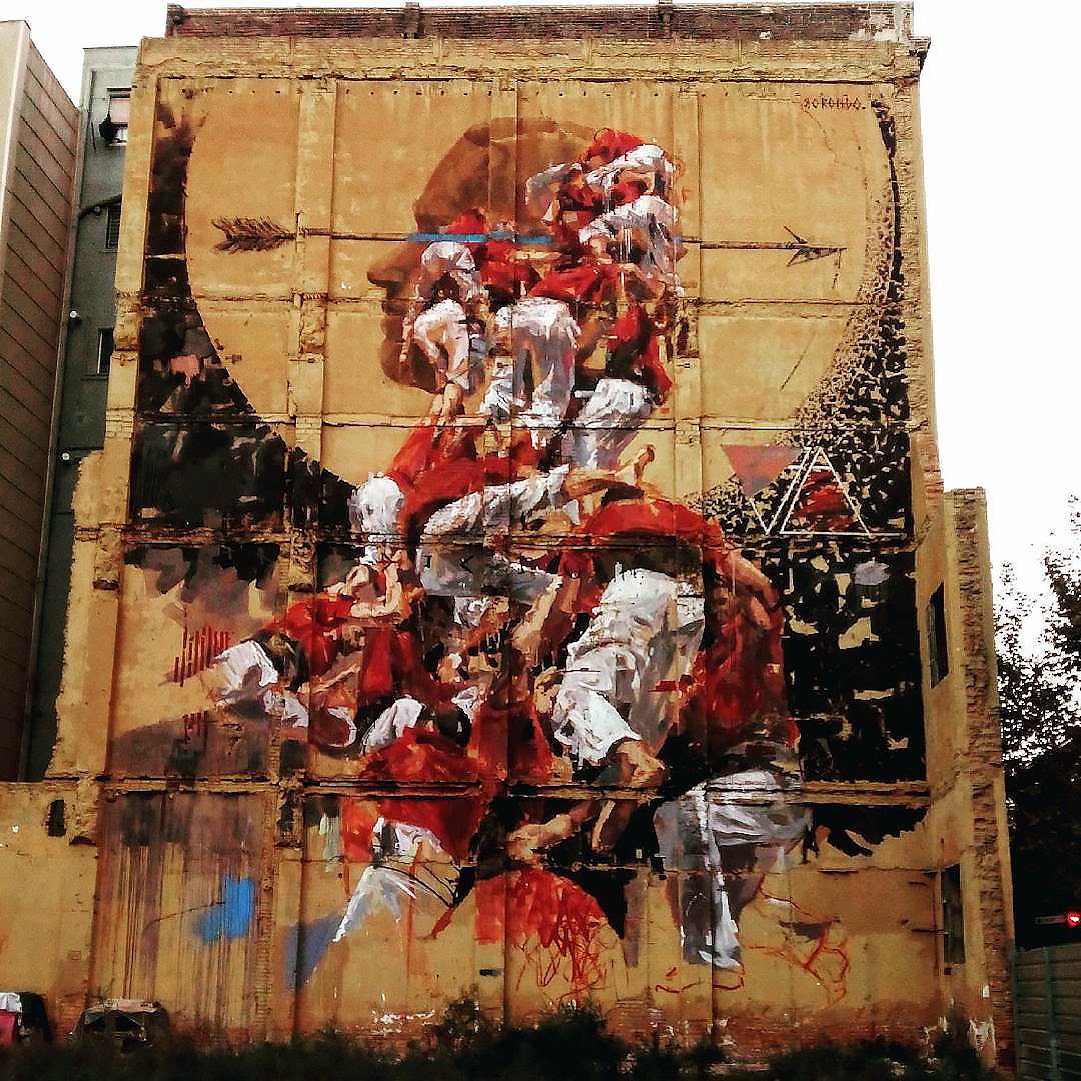 _RexRomae's tweet photo. The latest masterpiece from Borondo in Spain!Drop us a line at info@RexRomae.com for available works from the artist https://t.co/8YJexLFoHn