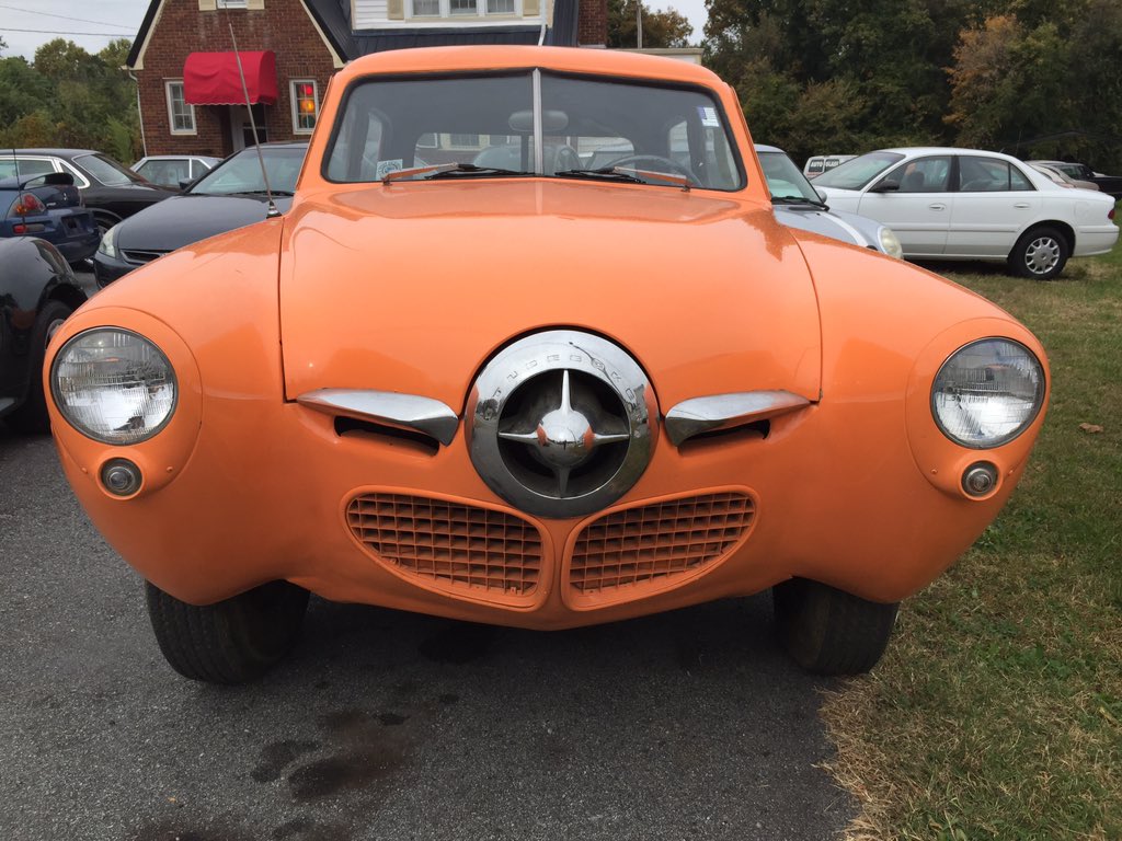 RandyMMS81's tweet photo. Pulled out the old Studebaker this week. My Dad worked on it over 10 years ago. Crazy how many people stopped in. https://t.co/z6UvboGNIT