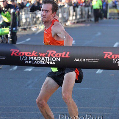 RunBlogRun's tweet photo. Timothy Ritchie shows his style running 1:01:21 for the @rnrPhilly win today #EVERUN #saucony #findyourstrong #rnrp… https://t.co/PA4imTcsfV