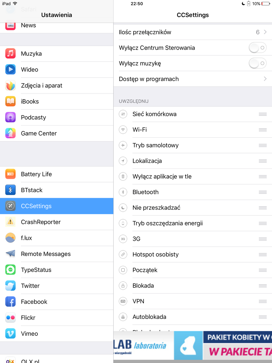 krzysiek_borek's tweet image. Chwila zabawy w #iFile i mam #CCSettings po polsku